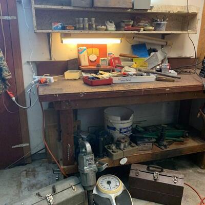Lot 58: Workbench & more 