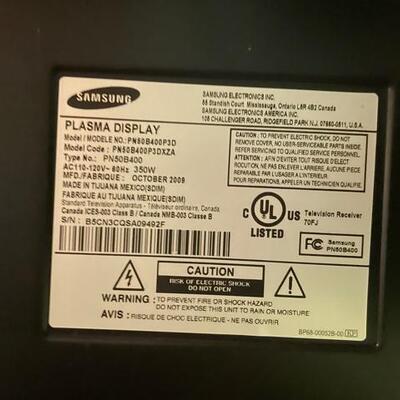 50â€ Samsung Plasma TV