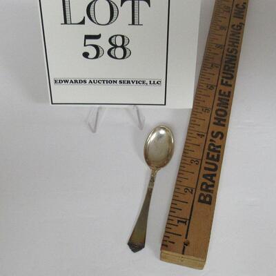Vintage Marthinsen Norway 200 Sterling Silver Small Spoon
