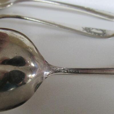 5 Vintage Sterling Silver Spoons, 3 Oz Total Wt. 