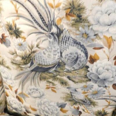 Vintage Upholstered Wing Back Chair #1 of 2  Front Parlor