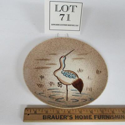 Vintage Bird Plate, Unmarked, Don't Know Maker, read description for more details