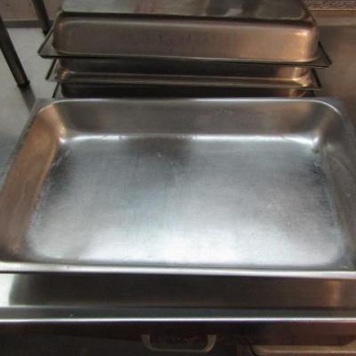 6 Stainless Steel Pans- 21