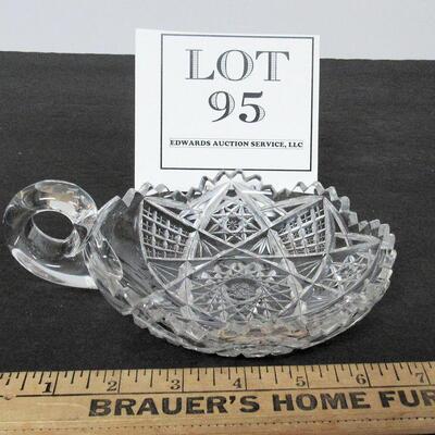 Vintage Cut Glass Small Nappy