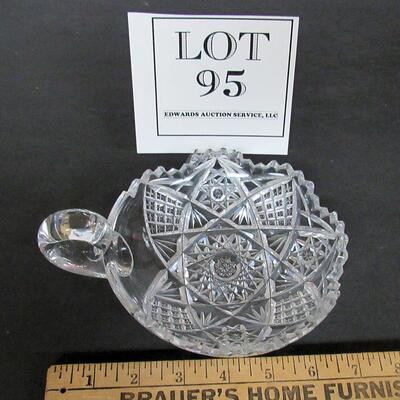 Vintage Cut Glass Small Nappy