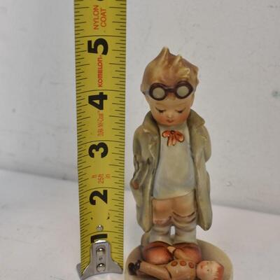 2 MI Hummel Figurines #127 Doctor #80 Little Scholar. Repaired Vintage 1960-72