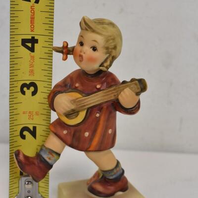 3 MI Hummel Figurines #129 Band Leader, Happiness, & Joyous News Vintage 1960-72