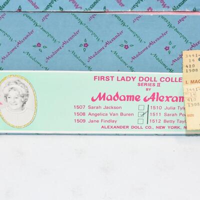 Madame Alexander Doll First Lady Collection Sarah Polk. With Box - Vintage