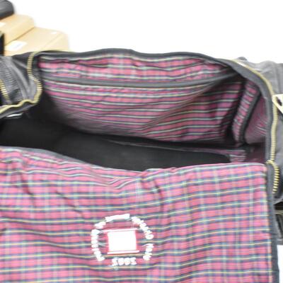 3 Piece Black Duffel Bags, Used, Good Condition