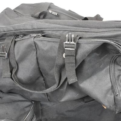 3 Piece Black Duffel Bags, Used, Good Condition
