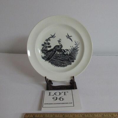 Antique Wedgwood Plate, Liverpool Birds, England