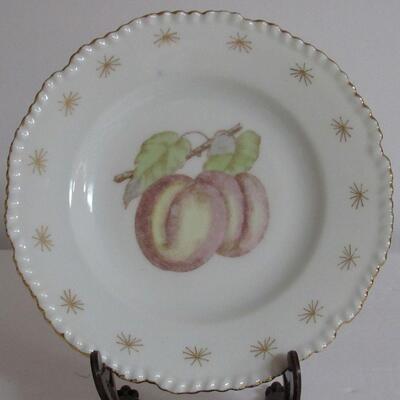 Vintage Fruits Plates, Unmarked, Unknown Maker