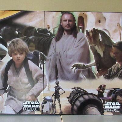VERY RARE Star Wars Phantom Menace Store Wall Display From Kmart in Fond du Lac, WI, Double Sided