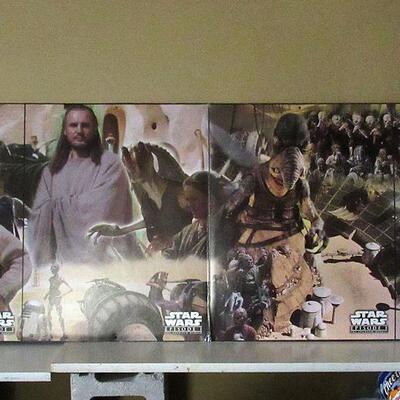 VERY RARE Star Wars Phantom Menace Store Wall Display From Kmart in Fond du Lac, WI, Double Sided