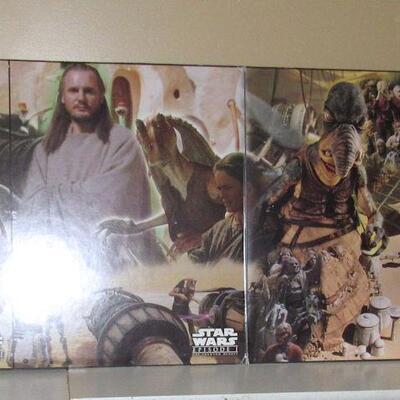 VERY RARE Star Wars Phantom Menace Store Wall Display From Kmart in Fond du Lac, WI, Double Sided