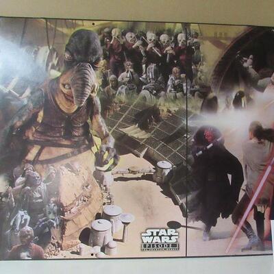 VERY RARE Star Wars Phantom Menace Store Wall Display From Kmart in Fond du Lac, WI, Double Sided