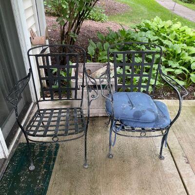 MATCHING IRON PATIO CHAIRS, BUY THEM NOW $40 EACH
