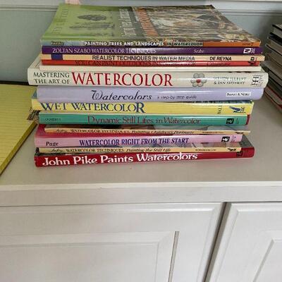 LOT OF 10 WATERCOLOR BOOKS. BUY IT NOW $30