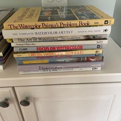 LOT OF 10 WATERCOLOR BOOKS. BUY IT NOW $30