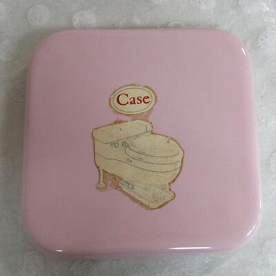 Lot of Vintage Advertising: Nevada Tray, Case Bathroom Tile, Ponds Jar, Brown and Sharp Empty Box