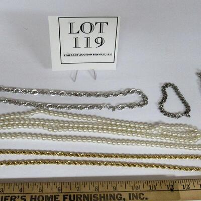 4 Necklaces and 1 Bracelet, Necklaces are Quite Long