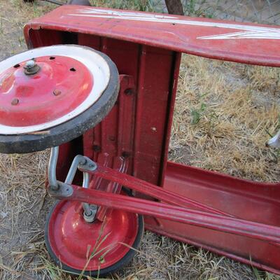 #1 Vintage Western Flyer Fire Chief pedal car 