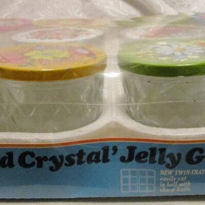 #43 Brand New Quilted Crystal Jelly Glasses