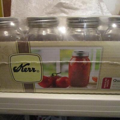 #61 Brand new Kerr Jars regular quart jars