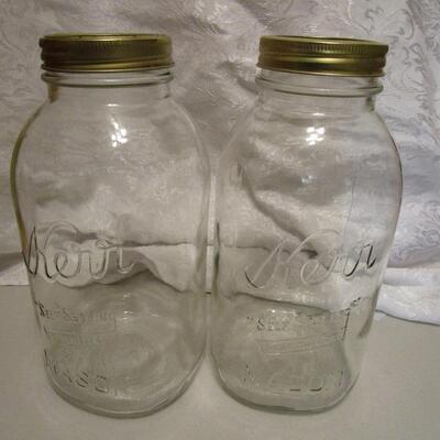 #62 Two half gallon jars regular 