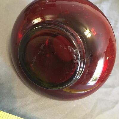 Small Vase. Ruby glass 