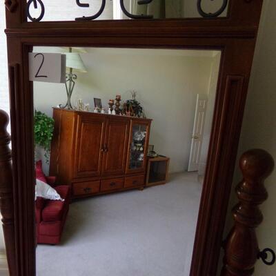LOT 2  HALL MIRROR WITH STORAGE