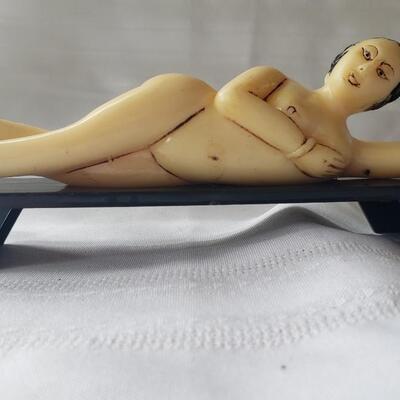Plastic nude sculpture made in Hong Kong vintage