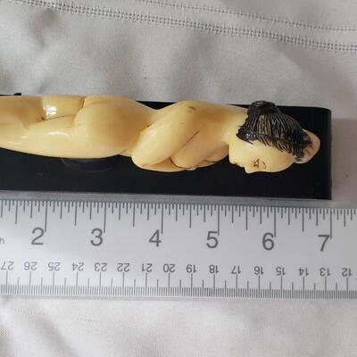 Plastic nude sculpture made in Hong Kong vintage
