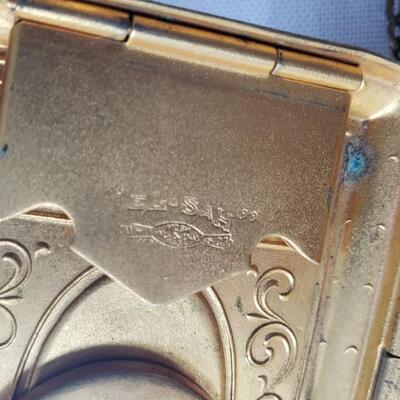 1920s Whiting and Davis Antique purse and compact 