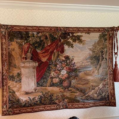 Tapestry w/ rod & tassles