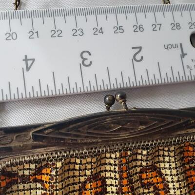 1920s Whiting & Davis mesh purse Flapper
