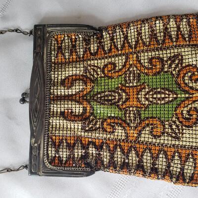 1920s Whiting & Davis mesh purse Flapper
