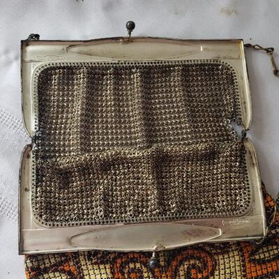 1920s Whiting & Davis mesh purse Flapper