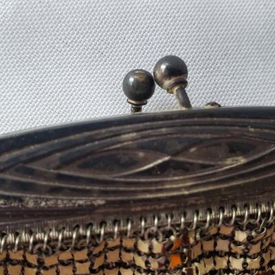 1920s Whiting & Davis mesh purse Flapper