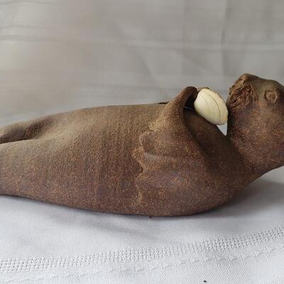 Funny handmade walrus or seal