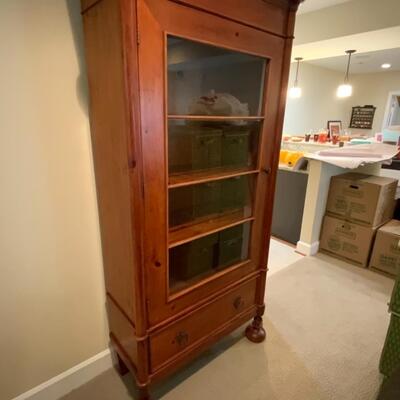 Cherry French Style Curion Cabinet 