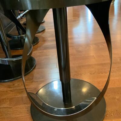  5 x Art Deco Metal Bar Stools