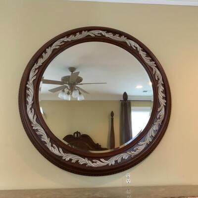 American Drew Bob Mackie Round Mirror