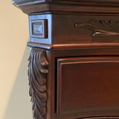 Tall Wooden American Drew Bob Mackie Chest of Drawers 