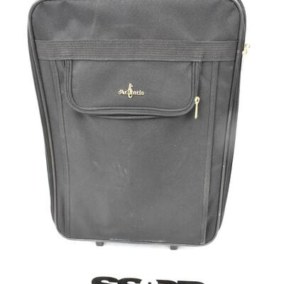 Atlantic Carry-On Luggage, Black with Wheels & Handle