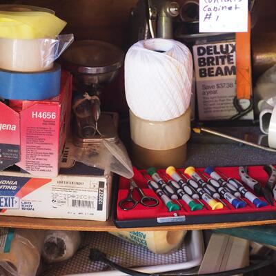 Lot 21 contents of cabinet #1