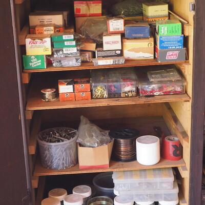 Lot 22 Contents of cabinet #2 all shelves