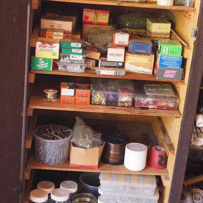 Lot 22 Contents of cabinet #2 all shelves