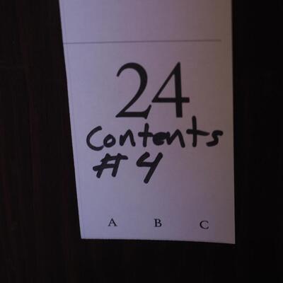 Lot 24  Contents of Cabinet #4
