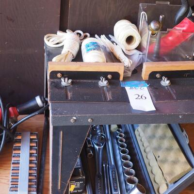 Lot 26 twine cords socket sets 